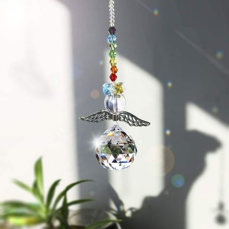 

H&D Crystal Guardian Angel Rainbow Makers Suncatchers with 30mm Ball Prism