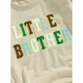 thumbnail image 6 of Bagilaanoe Newborn Baby Boy Oversized Romper Sweatshirt Long Sleeve Bodysuits Letter Embroidery Pullover 3M 6M 12M 18M Infant Casual Tee Tops, 6 of 8