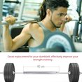thumbnail image 2 of BESTYASH Conector De Barra Para Mancuernas De Plateado Con Antideslizante Para Entrenamiento Fitness, 2 of 7