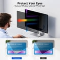 thumbnail image 5 of Fully Removable 27 Inch Computer Privacy Screen Filter for 16:9 Widescreen Monitor, Desktop PC, Eye Protection Anti Glare Blue Light Filter Privacy Shield, Anti Spy Screen Protector Film 27 In, 5 of 10