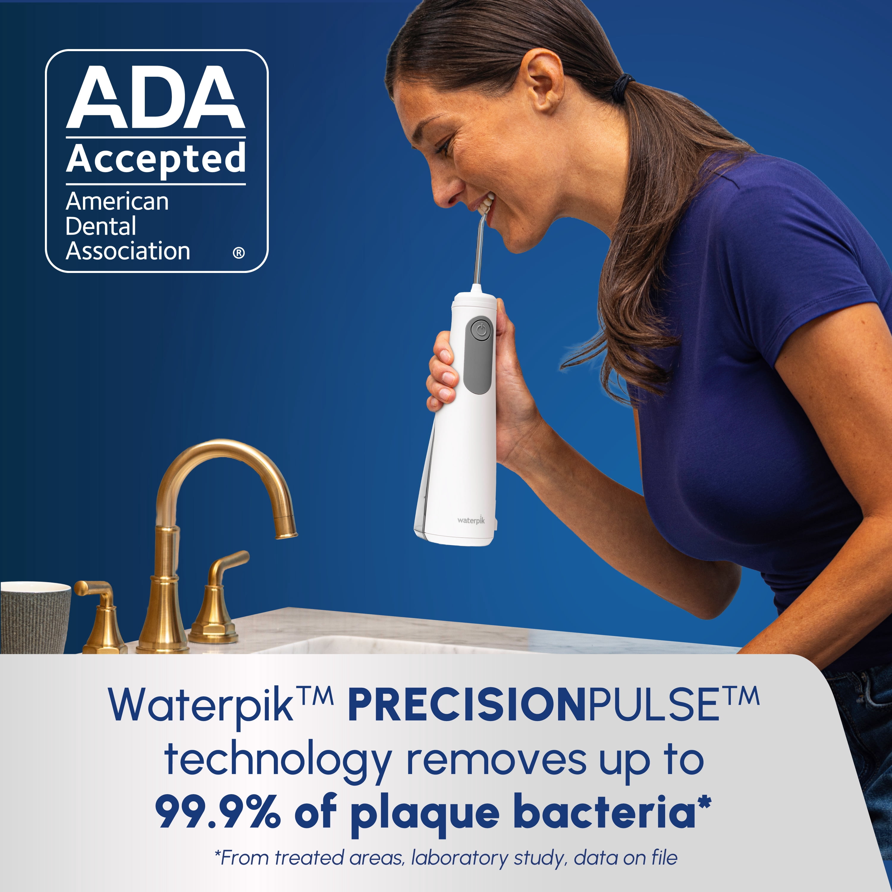 Waterpik Cordless Enhance 3200 Water Flosser with 2 Settings, 2 Tips, ADA Accepted