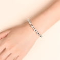 thumbnail image 5 of Pulseras para mujer, regalos populares para mujer, pulsera de imán negro de piedra volcánica dorada, pulsera para mujer, joyería blanca, pendientes., 5 of 5