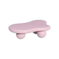 thumbnail image 6 of GZXS 40" Small Cloud Shaped Coffee Table in Pink, Minimalist Irregular Low Coffee Table with Ball Legs and Smooth Edges, Easy Assembly, 6 of 7