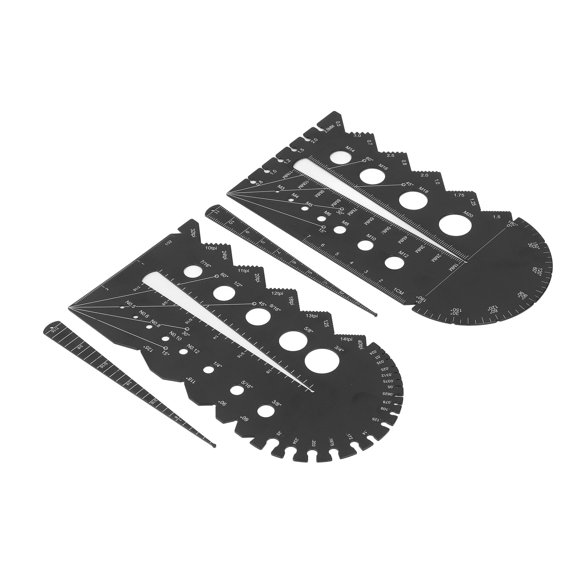Measuring Thread Pitch Gauge, Metric And Imperial Measurement 2 Sets Thread Pitch Gauge for Woodworking