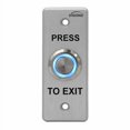 thumbnail image 1 of Visionis VIS-7008 Étanche Intérieur Extérieur IP65 Acier Inoxydable Type Sonnette Bouton Poussoir Rond Mince pour Contrôle d'Accès avec LED NC COM et Sans Sorties, 1 of 1