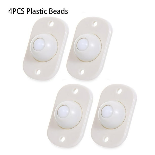 Paquete de 4 Ruedas de Lanzador Adhesivo Fuerte, Ruedas de Rotación Giratorias Silenciosas de 360 grados Ruedas de Plástico Duro para Caja de Bola de plastico Soledad Rueda de polea de caja de almacenamiento