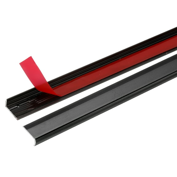 Uxcell 20pcs Tile Edge Trim 12" x 0.4" Peel and Stick Aluminum Alloy Trim, Matte Black