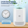 thumbnail image 3 of Trettitre Smart Air Purifier,for Allergies and Asthma,Child Lock,Filter Reminder,1200Sq.ft Smart WiFi Portable Home Air Purifier for Small Rooms HEPA Air Purifier for Bedroom,Pet Dander,Smoke,Dust, 3 of 7