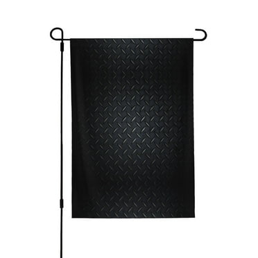 Black Steel Garden Flag 28x40 Double Sided Large Stained House Yard Flag For Outside Porch Lawn Decor