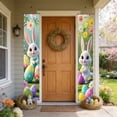 thumbnail image 6 of AURIGATE Easter Porch Door Banner 11.81x70.87in, Single Piece Polyester Easter Door Couplet with Bunny & Colorful Egg Design, Spring Easter Front Door Porch Decor for Home Holiday Party Supplies, 6 of 6