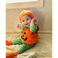 thumbnail image 4 of * 0-3 Años Bebé Halloween Cosplay Disfraz Calabaza Impresión Tops + Zapatos Sólidos + Sombrero Patchwork, 4 of 4