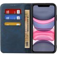 thumbnail image 4 of iPhone 11 Wallet Case,Premium PU Leather Flip Folio Case with Card Slot,Kickstand Holder Magnetic Closure [TPU Shockproof Interior Protective Case] for iPhone 11,6.1",Blue+Khaki, 4 of 16