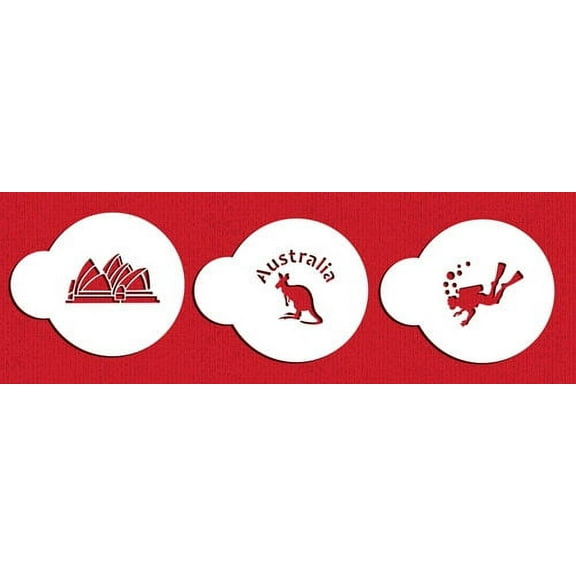 "Down Under" Australia Stencil Set by Designer Stencils