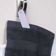 thumbnail image 2 of BNM Egyptian Cotton Solid 6 Piece Towel Set, Black, 2 of 7