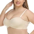 thumbnail image 2 of Women's Strapless Bra Underwire Contour Multiway Full Coverage Plus Size 34C, 2 of 10