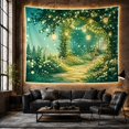 thumbnail image 6 of Lantern Garden Path to a Cottage Doorway, Cozy Illustration for Cottagecore Fans, Garden Wall Art, Housewarming Gift, Tapestry Wall Hanging for Bedroom and Living Room, 6 of 7