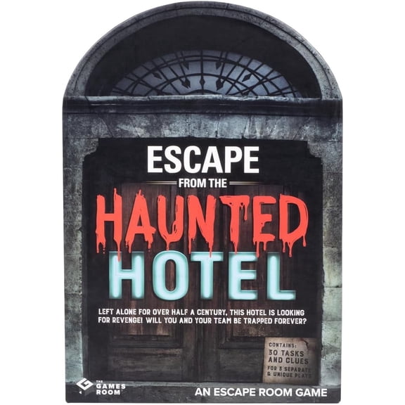 Fizz Creations Mystery Escape Room Game, Haunted Hotel Theme, 1 Players, 60-Minute Playtime