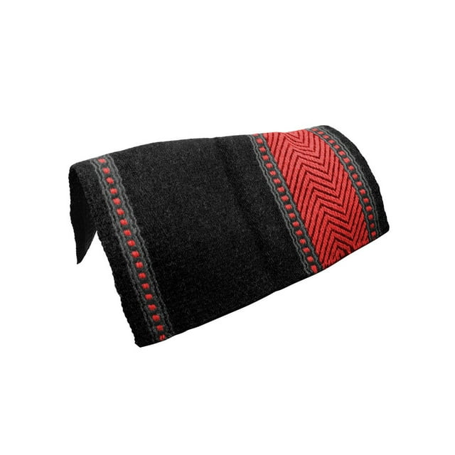 Zee Bar Design New Zealand Wool Saddle Blanket 36" X 34" Black