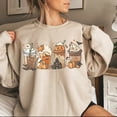 thumbnail image 2 of Pumpkin Spice Latte Sweatshirt for Women Halloween Coffee Lover Shirt Gift Casual Fall Long Sleeve Pullover Tops, 2 of 2
