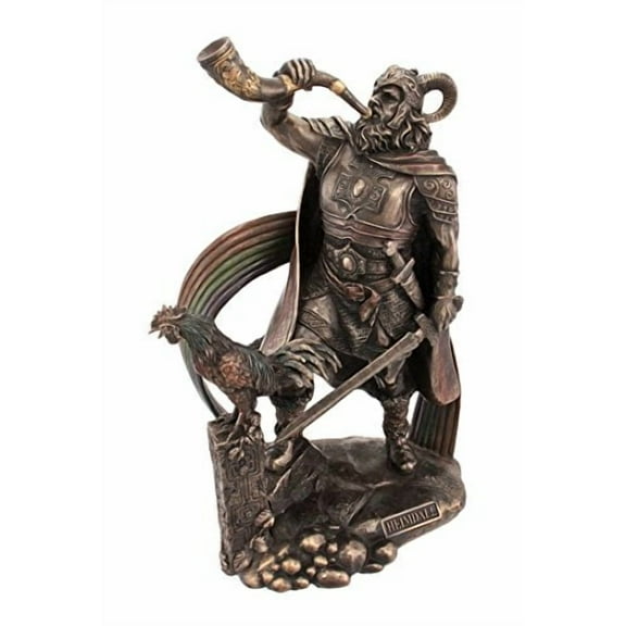 Veronese Design 9.5 inch S Norse God Heimdall Bronze Finish Mythology Gift Figurine