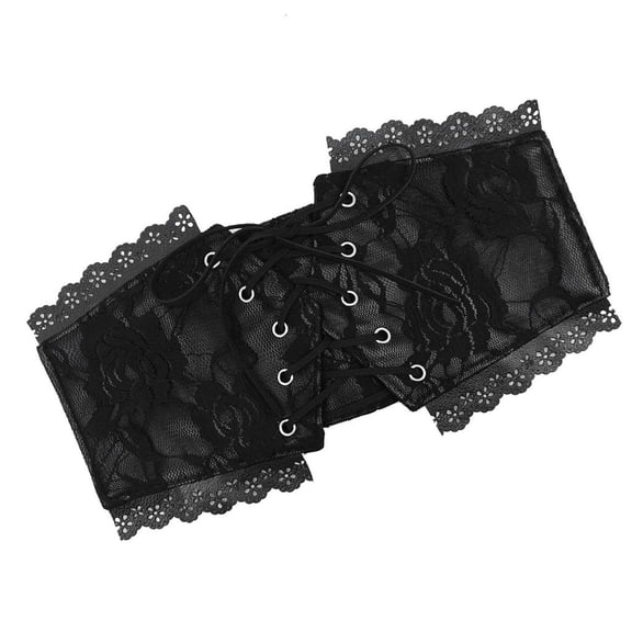 Elegant Lace Wide Belt Fashionable Women Waistband Stylish Waist Accessory for Daily Wear