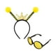 thumbnail image 1 of wonima44 WOVOWOVO Bee Headband and Bee Sunglasses Costume Accessories for Women Men Unisex Adult Halloween Cosplay Yellow Queen Bee Crown Headbands Headwear Headpiece, 1 of 1