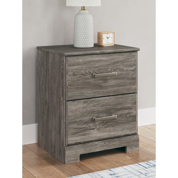 Signature Design by Ashley Casual Ralinksi Kids 2 Drawer Nightstand, Gray