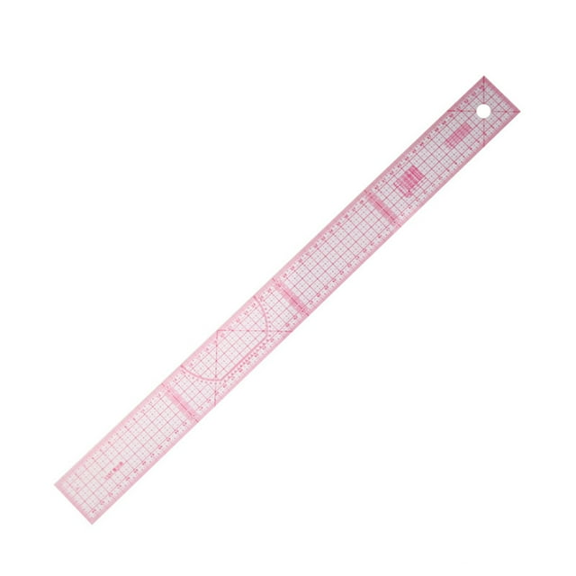 Xingzhi Patchworks Ruler Plastic Straight French Sewing Rulers Making Clothing Bend Measuring Tools DIY Drawing Template Type 3