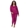 thumbnail image 7 of Aria Women’s Velour V-Neck Long Sleeve Top and Jogger Pajama Set, Sizes XS-4X, 7 of 7