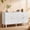 59" Vintage-White, variant on WIRRYTOR 63" Modern Fluted Sideboard Cabinet with Curved Edges, 4-Door Walnut Buffet Accent Cabinet with Sculptural Base for Living Room