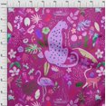 thumbnail image 4 of oneOone Viscose Jersey Purple Fabric Tropical Animal Fabric For Sewing Printed Craft Fabric By The Yard 60 Inch Wide, 4 of 4
