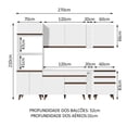 thumbnail image 3 of Cocina Integral Completa Modular Madesa Reims 270cm BB 02, 3 of 5