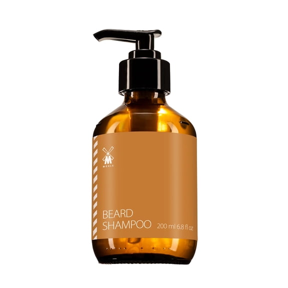 MÜHLE Beard Shampoo, 200ml | Fresh Bergamot & Cedarwood Fragrance | Plant Based Ingredients | Natural Beard Care Shampoo | Perfect for Everyday Use | Luxury Beard Wash for Men