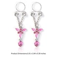 thumbnail image 4 of Jumpingount Piercings falsos Estilo simple Mujer Pechos Adornos Ajustable Mujer Mariposas Pezones Anillos para mujer Rosa Rosa 20piezas, 4 of 6
