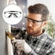 thumbnail image 4 of Gafas protectoras, 1 pieza Gafas de seguridad ajustables Gafas antirrayas Lentes azules transparentes para lugares de trabajo Construcción Bricolaje, 4 of 4