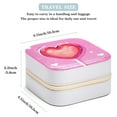 thumbnail image 3 of Valentine's Day Travel Portable Square Jewelry Box Earrings Necklaces Bracelets Organizer for Girls & Women, 3 of 7
