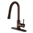thumbnail image 1 of Kingston Brass LS8625DL Concord Single-Handle Pull-Down Kitchen Faucet, Oil Rubbed Bronze, 1 of 1