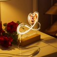 thumbnail image 3 of Infinite Love Night Light - Personalized Lamp with Photo First Names Text Date - Valentine's Day Gift for Men and Women, Wedding, Couple, 3 of 5
