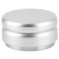 thumbnail image 1 of Distribuidor de polvo de base plana para el hogar y la oficina, apisonador de café de acero inoxidable plateado, 1 of 8