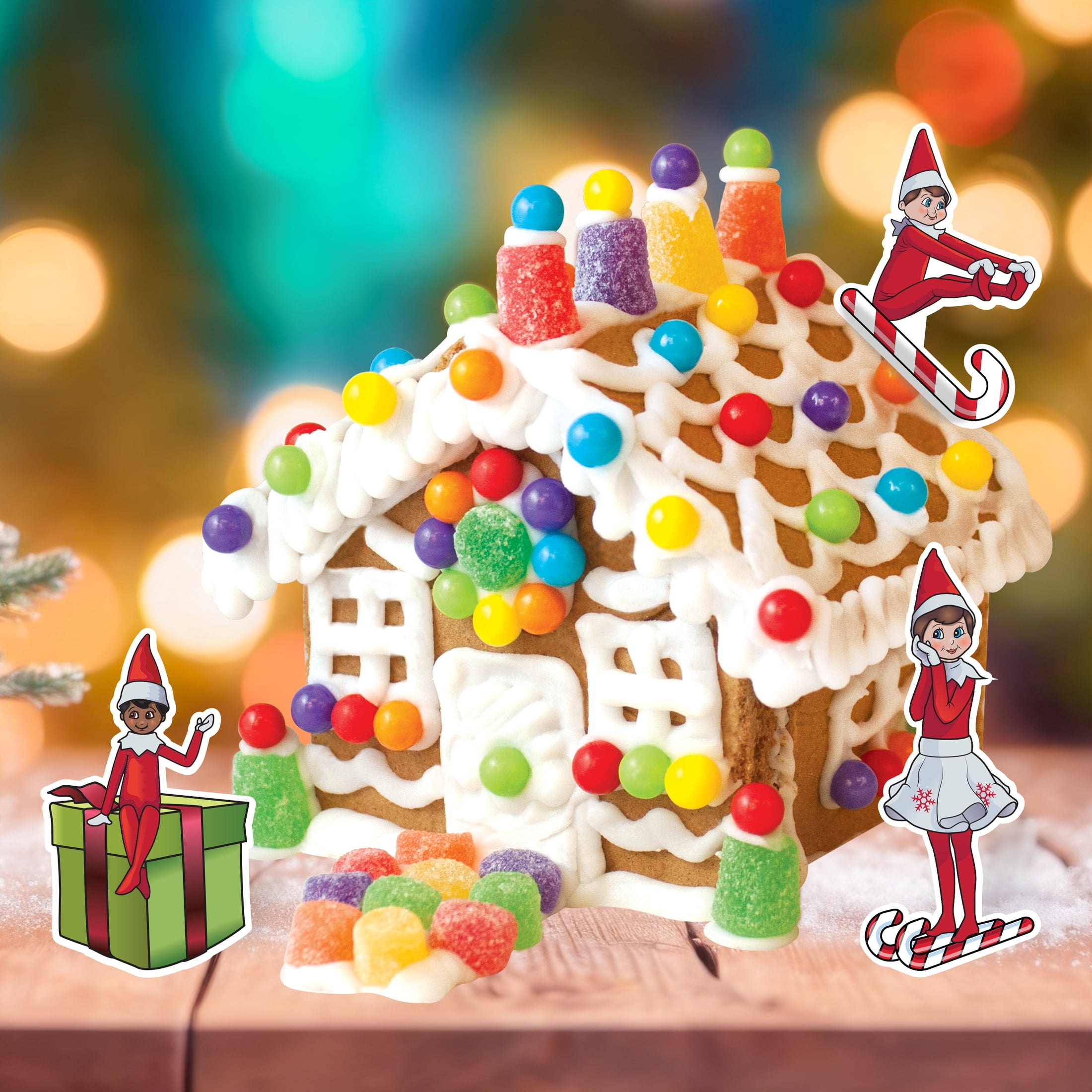 (2 pack) The Elf on the Shelf Mini Gingerbread House Kit, 7 oz