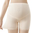thumbnail image 4 of Xmarks 3 Pieces Women's Maternity Postpartum Underwear Cotton Seamless High Waist Lace String Boy Shorts Panties, 4 of 9