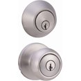 thumbnail image 1 of Exterior Door Knob With Keyed Lock and Deadbolt Coastal Matte, 1 of 7
