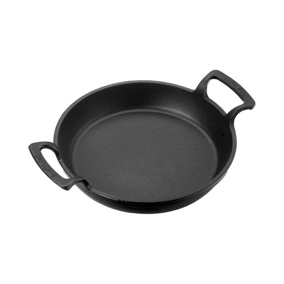 Cast Iron dia.7.75" h:1" Round Black Cast Iron Pan