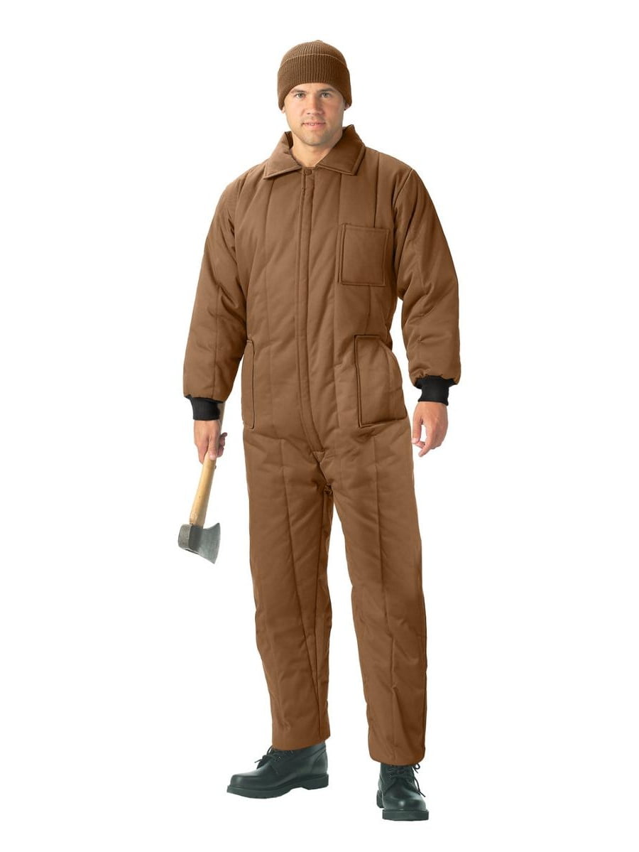 Rothco Men's Insulated Coveralls w/Leg Zippers, Coyote Brown