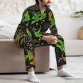 thumbnail image 7 of Susaid Carnival Mardi Gras3 Print Men's Long Sleeve Pajama Set, Two-Piece Button-Down Loungewear PJs Set, Comfortable Sleepwear for Relaxation-Medium, 7 of 7