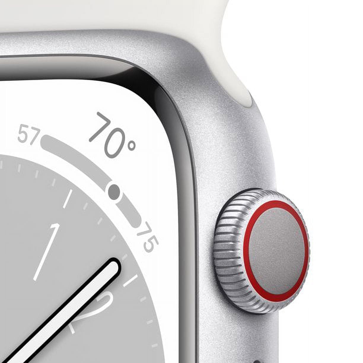 Restored Apple Watch Series 8 Cellular 41mm Sliver (Refurbished)