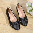 thumbnail image 6 of Women’s Summer Bow Moccasins Plus Size Lightweight Comfortable Slip On Soft Sole Casual Flats Black 7, 6 of 9