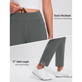 thumbnail image 4 of Pantalones BALEAF con forro polar impermeables para mujer, color gris M, 4 of 7
