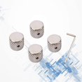 thumbnail image 4 of Silver 4 Pack Volume Control Knob Tone Knob Flat Control Knob, 4 of 5