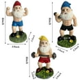 thumbnail image 2 of Garden Gnome Statue Dumbbell Weightlifting Resin Figurine Hand Painted Outdoor & Indoor Home Decor for Home Lawn, Porch & Yard Fitness Lovers, 2 of 7